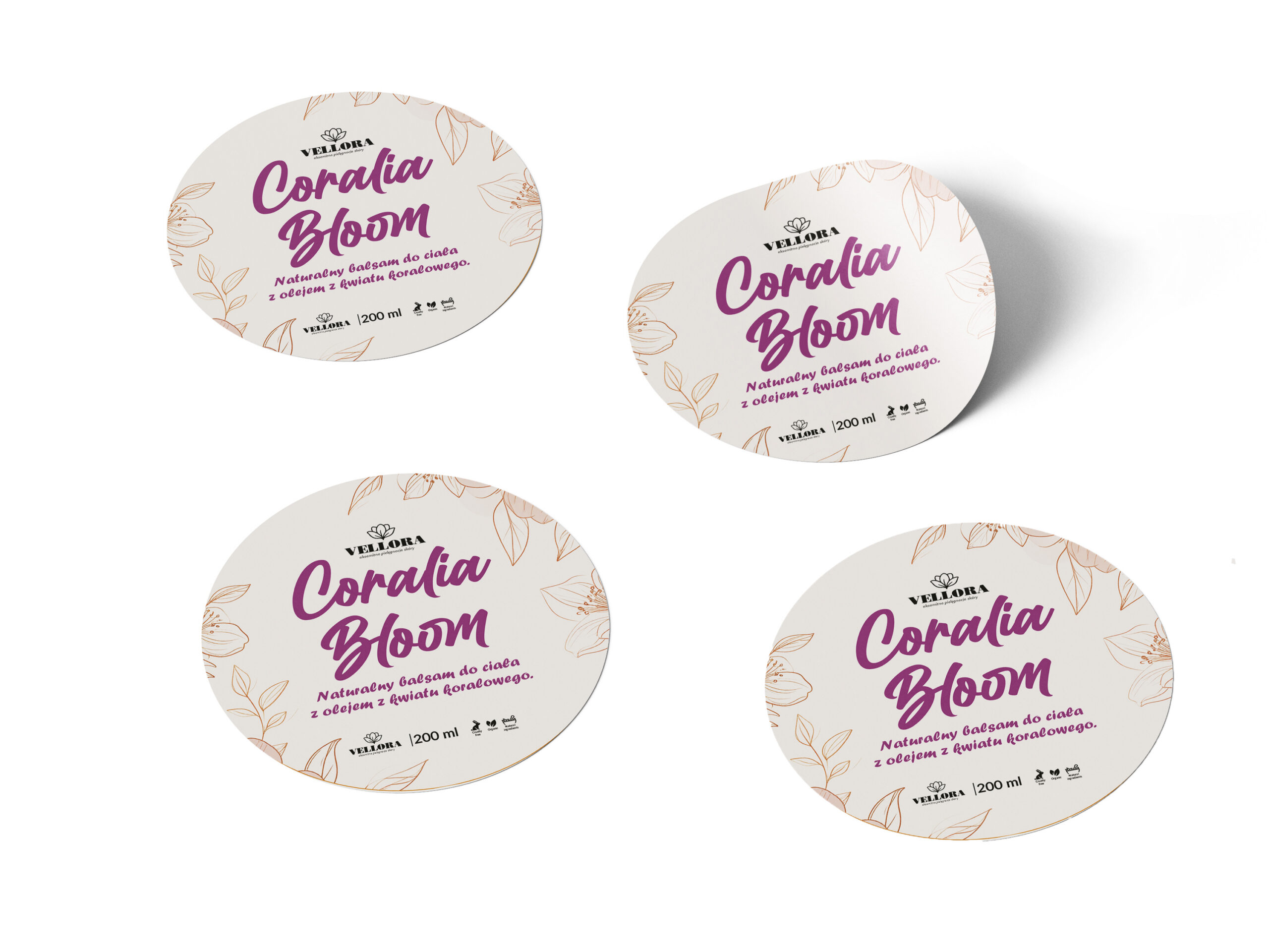 Zdjęcie etykiet wydrukowanych w grawipolu